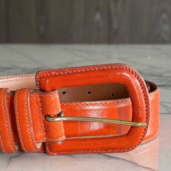 Vintage Ellen Tracy Buffalo Calf Belt - Large - Picture 4 of 5